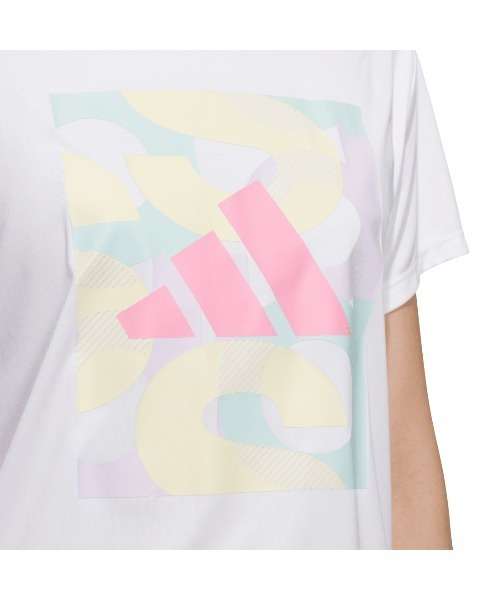 adidas(アディダス)の「アディダス adidas グラフィック半袖Tシャツ(Tシャツ/カットソー・レディース・ブラック/グリーン/ホワイト・S/M/L/XL)」の7枚目の写真