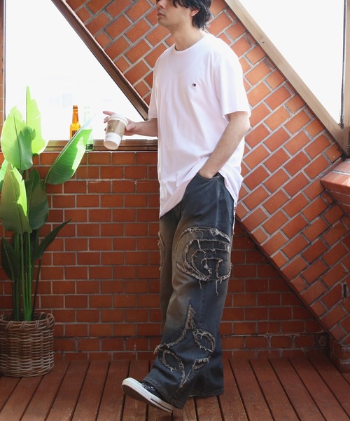 TOMMY HILFIGER（トミーヒルフィガー）の「TOMMY HILFIGER クルーネック半袖Tシャツ（Tシャツ/カットソー・メンズ・ホワイト/ダークネイビー/ブラック・LARGE/MEDIUM/X-LARGE）」の10枚目の写真