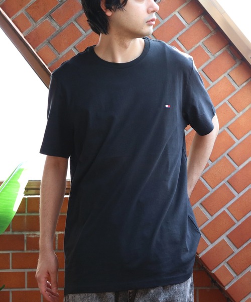 TOMMY HILFIGER（トミーヒルフィガー）の「TOMMY HILFIGER クルーネック半袖Tシャツ（Tシャツ/カットソー・メンズ・ホワイト/ダークネイビー/ブラック・LARGE/MEDIUM/X-LARGE）」の14枚目の写真