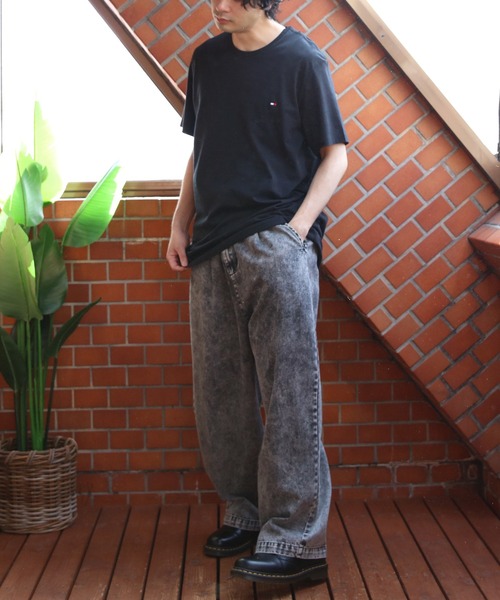 TOMMY HILFIGER（トミーヒルフィガー）の「TOMMY HILFIGER クルーネック半袖Tシャツ（Tシャツ/カットソー・メンズ・ホワイト/ダークネイビー/ブラック・LARGE/MEDIUM/X-LARGE）」の18枚目の写真