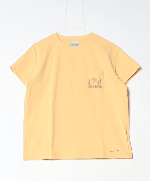 Columbia(コロンビア)の「コロンビア ヤハラフォレストポケットショートスリーブTシャツ(Tシャツ/カットソー・レディース・オフホワイト/ブラック/イエロー/キャメル/ライトグリーン・S/M/L/XL)」の5枚目の写真