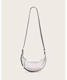 ALLSAINTS（オールセインツ）の「HALF MOON LEATHER CROSSBODY BAG | ハーフ ムーン レザー クロスボディ バッグ（ショルダーバッグ）」