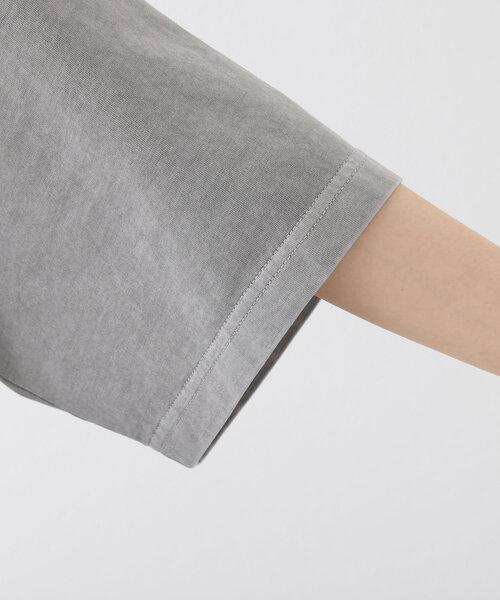 PUAL CE CIN（ピュアルセシン）の「スーピマコットンBIGロゴショートTシャツ（Tシャツ/カットソー・レディース・オフホワイト/グレー・FREE）」の21枚目の写真