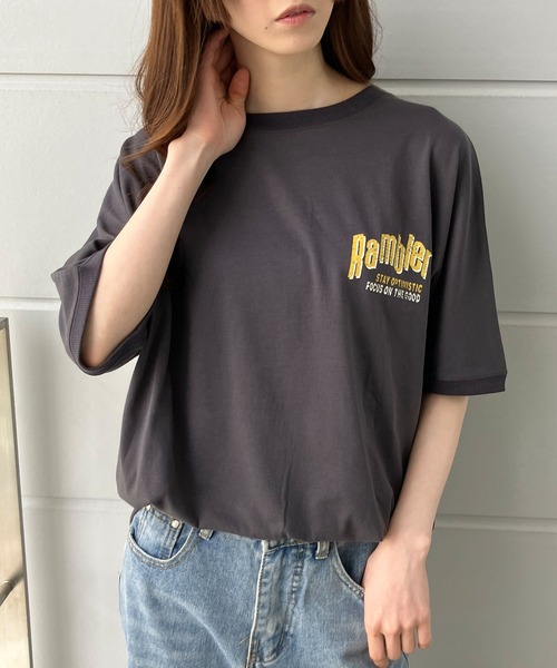 GLAMOROUS JANE(グラマラスジェーン)の「クルードルマンハンバーガープリントTシャツ(Tシャツ/カットソー・レディース・ブラック/オフホワイト/チャコールグレー/杢グレー・FREE)」の16枚目の写真