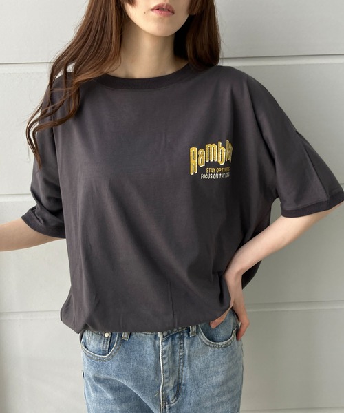 GLAMOROUS JANE(グラマラスジェーン)の「クルードルマンハンバーガープリントTシャツ(Tシャツ/カットソー・レディース・ブラック/オフホワイト/チャコールグレー/杢グレー・FREE)」の17枚目の写真