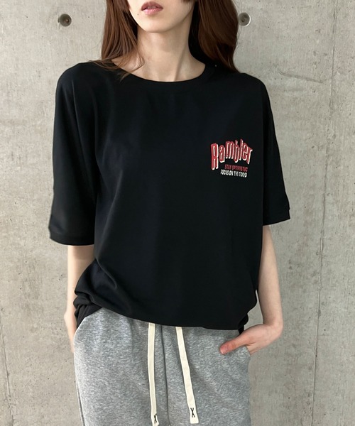 GLAMOROUS JANE(グラマラスジェーン)の「クルードルマンハンバーガープリントTシャツ(Tシャツ/カットソー・レディース・ブラック/オフホワイト/チャコールグレー/杢グレー・FREE)」の12枚目の写真