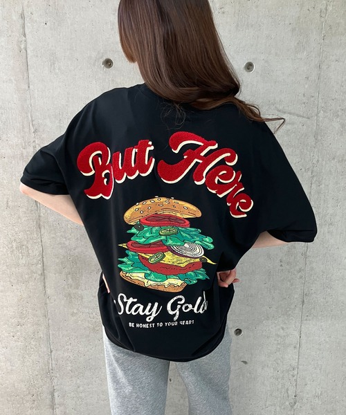 GLAMOROUS JANE(グラマラスジェーン)の「クルードルマンハンバーガープリントTシャツ(Tシャツ/カットソー・レディース・ブラック/オフホワイト/チャコールグレー/杢グレー・FREE)」の10枚目の写真