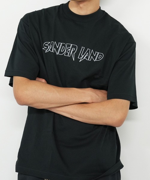 BASIS（ベイシス）の「SANDER LAND 7.1oz オープンエンド バンパイアロゴ ラギットTシャツ（Tシャツ/カットソー・メンズ・ホワイト/ブラック・SMALL/MEDIUM/LARGE/X-LARGE）」の4枚目の写真