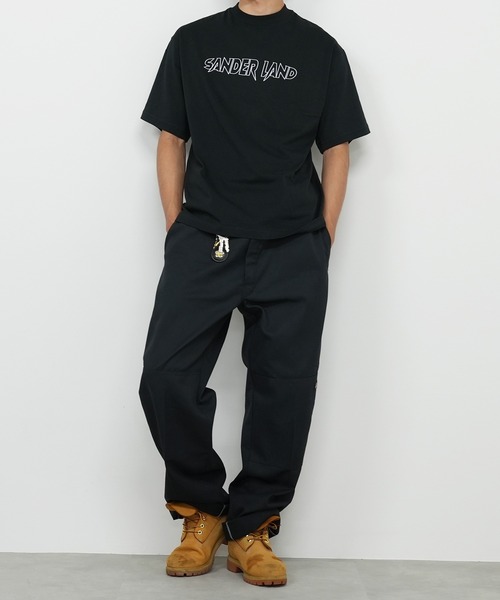 BASIS（ベイシス）の「SANDER LAND 7.1oz オープンエンド バンパイアロゴ ラギットTシャツ（Tシャツ/カットソー・メンズ・ホワイト/ブラック・SMALL/MEDIUM/LARGE/X-LARGE）」の6枚目の写真
