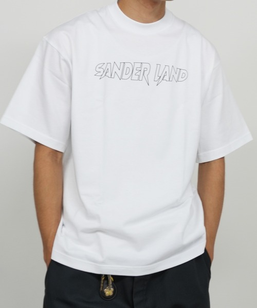 BASIS（ベイシス）の「SANDER LAND 7.1oz オープンエンド バンパイアロゴ ラギットTシャツ（Tシャツ/カットソー・メンズ・ホワイト/ブラック・SMALL/MEDIUM/LARGE/X-LARGE）」の10枚目の写真