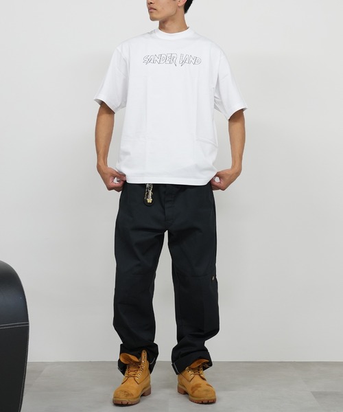 BASIS（ベイシス）の「SANDER LAND 7.1oz オープンエンド バンパイアロゴ ラギットTシャツ（Tシャツ/カットソー・メンズ・ホワイト/ブラック・SMALL/MEDIUM/LARGE/X-LARGE）」の11枚目の写真