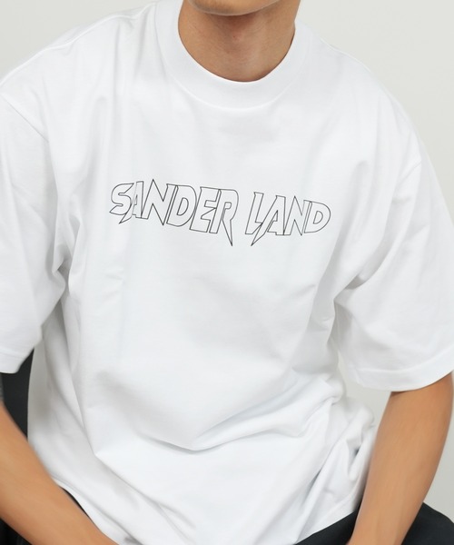 BASIS（ベイシス）の「SANDER LAND 7.1oz オープンエンド バンパイアロゴ ラギットTシャツ（Tシャツ/カットソー・メンズ・ホワイト/ブラック・SMALL/MEDIUM/LARGE/X-LARGE）」の14枚目の写真