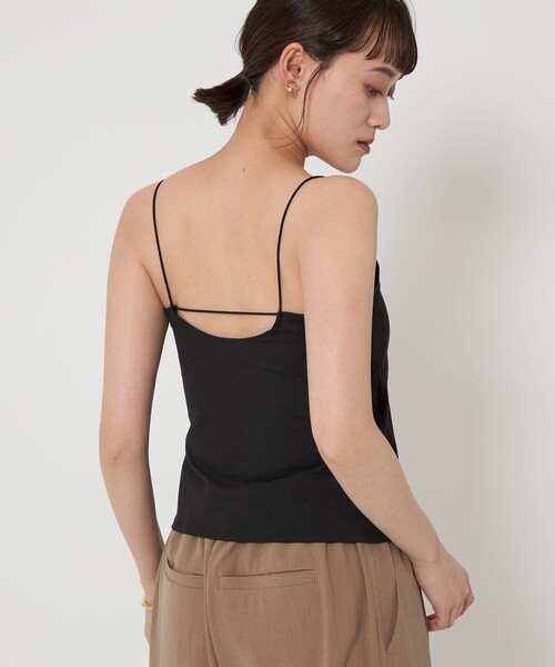 green label relaxing(グリーンレーベルリラクシング)の「【WEB限定】<at ease>キャミソール(キャミソール・レディース・ブラック/オフホワイト・FREE)」の3枚目の写真