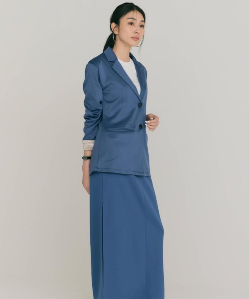 BLUE×PALANG(ブルーパラン)の「NEO GATHER JACKET(テーラードジャケット・レディース・ダークブルー・FREE)」の3枚目の写真