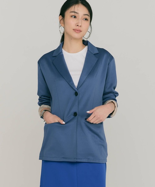 BLUE×PALANG(ブルーパラン)の「NEO GATHER JACKET(テーラードジャケット・レディース・ダークブルー・FREE)」の11枚目の写真