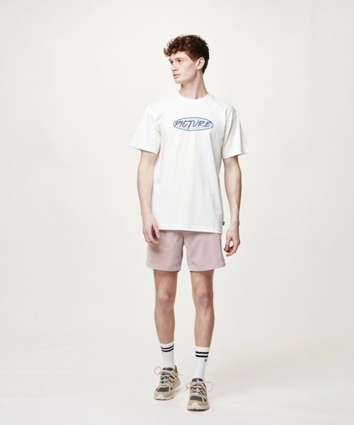 PICTURE ORGANIC CLOTHING(ピクチャーオーガニッククロージング)の「【PICTURE/ピクチャー】BASEMENT NEON TEE/ネオンデザインワンポイント半袖ロゴTシャツ(Tシャツ/カットソー・メンズ・ホワイト・MEDIUM/LARGE/X-LARGE)」の3枚目の写真