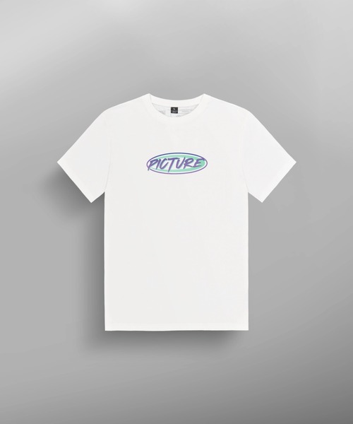 PICTURE ORGANIC CLOTHING(ピクチャーオーガニッククロージング)の「【PICTURE/ピクチャー】BASEMENT NEON TEE/ネオンデザインワンポイント半袖ロゴTシャツ(Tシャツ/カットソー・メンズ・ホワイト・MEDIUM/LARGE/X-LARGE)」の6枚目の写真