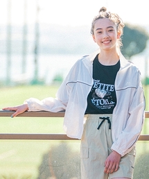 pom ponette junior（ポンポネットジュニア）の「【ニコ☆プチ掲載】【水陸両用】ラインブルゾン（ブルゾン）」