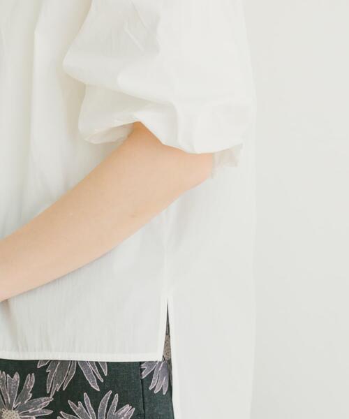 ITEMS URBANRESEARCH（アイテムズ アーバンリサーチ）の「コットンナイロンバルーンスリーブプルオーバー（Tシャツ/カットソー・レディース・ブラック/オフホワイト・FREE）」の17枚目の写真