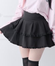 セール】ハウスダストコラボ レースアップフリルミニスカート