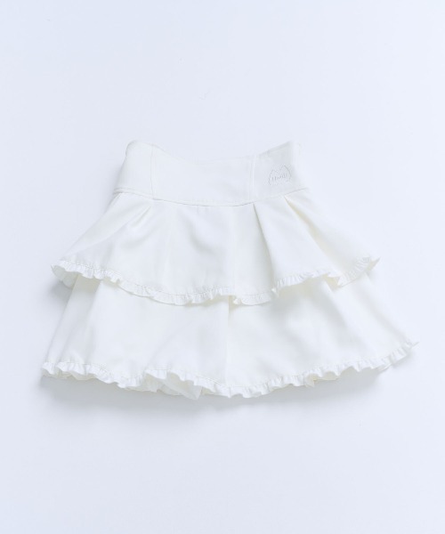 Hauls ティアードふりⅹ2ミニⅹ2スカート ティアードふり×2ミニ×2すかーと(ブラック) | Hauls