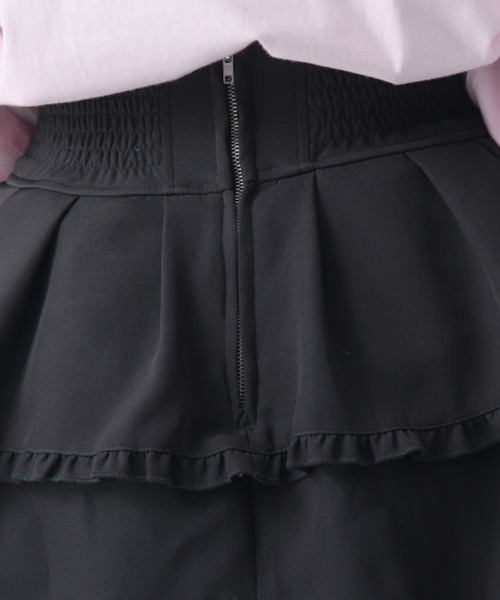 Hauls ティアードふり×２ミニすかーと ティアードふり×2ミニ×2すかーと(ブラック) | Hauls