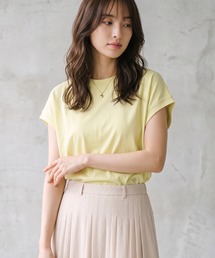 【新色追加】モックネックスムースTシャツ【接触冷感・吸水速乾】