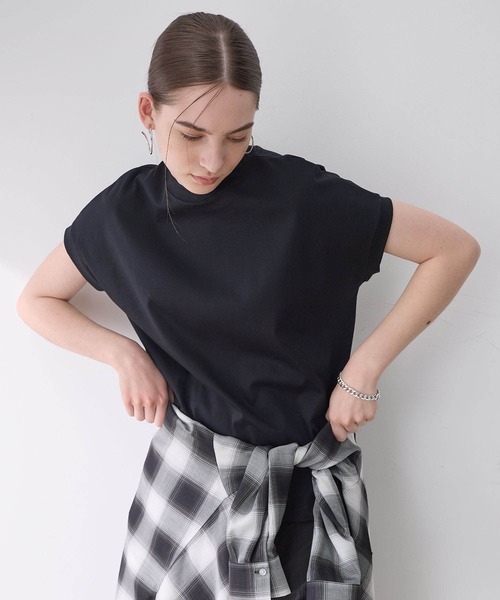 2025年春夏【接触冷感】モックネックTシャツ【9色展開】（T