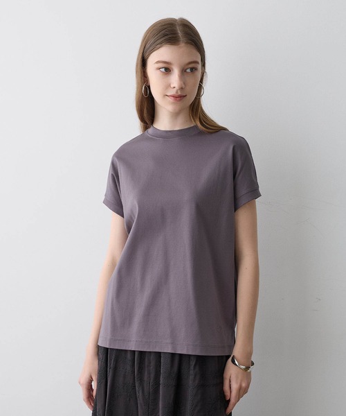 2025年春夏【接触冷感】モックネックTシャツ【9色展開】（T