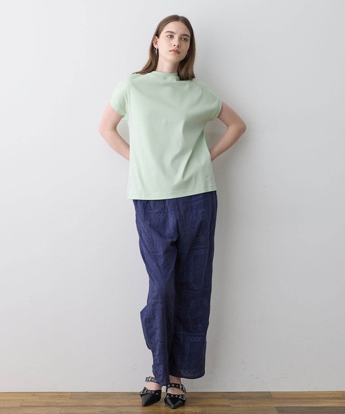 美品　アルチビオ 2024年春夏 モックネックシャツ AOYAMA 【洋服の青山】モックネック Tシャツ メンズ 半袖 春夏