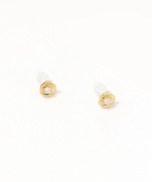 スワールビジュー樹脂ポストピアス / 323738