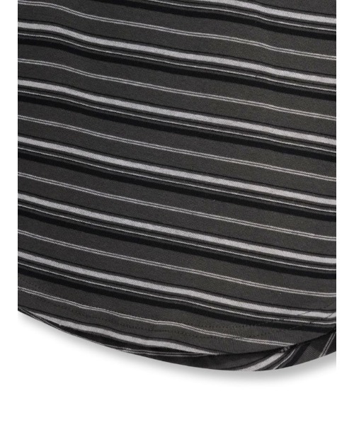 Enewd nina(エニュードニーナ)の「ストライプ ボタン オフショルダー Tシャツ ベージュ ブラック 秋冬新作(Tシャツ/カットソー・レディース・ベージュ/ブラック/サンドベージュ・FREE)」の20枚目の写真