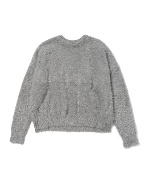BEAMS LIGHTS Women's(ビームスライツ ウィメンズ)の「BEAMS LIGHTS / 裾スリットフェザープルオーバー(ニット/セーター・レディース・ホワイト系その他/グレー・ONE SIZE)」の4枚目の写真