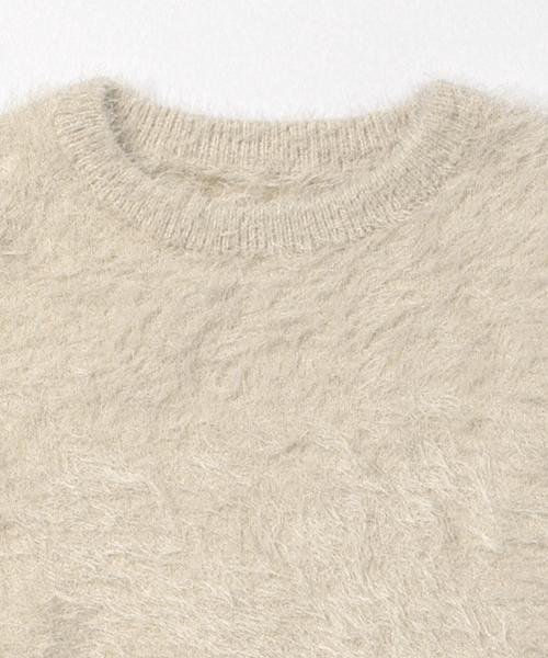 BEAMS LIGHTS Women's(ビームスライツ ウィメンズ)の「BEAMS LIGHTS / 裾スリットフェザープルオーバー(ニット/セーター・レディース・ホワイト系その他/グレー・ONE SIZE)」の5枚目の写真