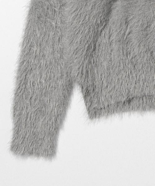 BEAMS LIGHTS Women's(ビームスライツ ウィメンズ)の「BEAMS LIGHTS / 裾スリットフェザープルオーバー(ニット/セーター・レディース・ホワイト系その他/グレー・ONE SIZE)」の9枚目の写真