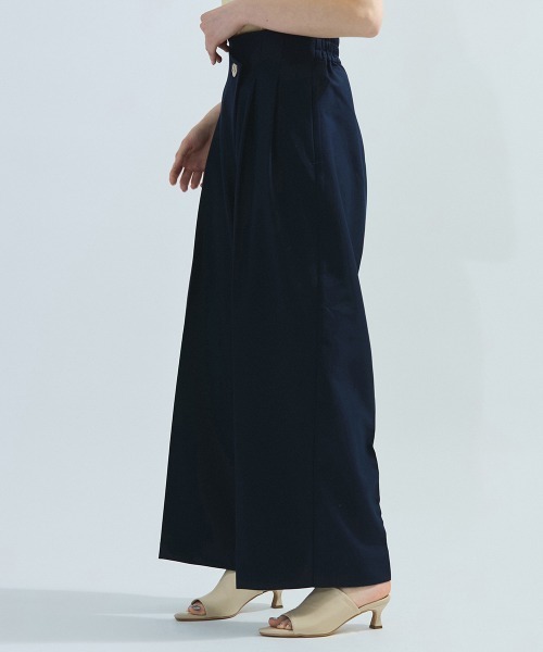 ketty(ケティ)の「ストレッチツイルデザインタックパンツ≪手洗い可能≫(その他パンツ・レディース・ライトグレー/ネイビー・M)」の6枚目の写真