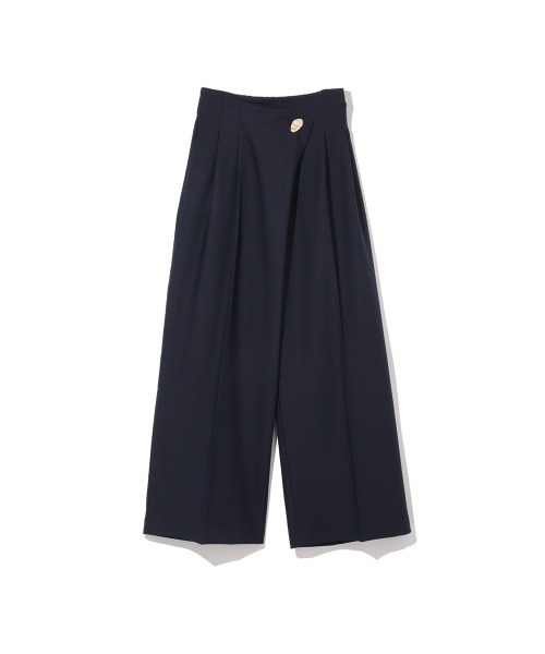ketty(ケティ)の「ストレッチツイルデザインタックパンツ≪手洗い可能≫(その他パンツ・レディース・ライトグレー/ネイビー・M)」の8枚目の写真