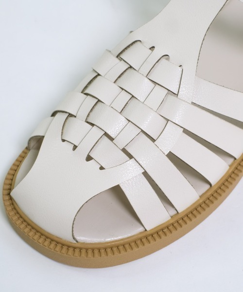 shopnikoniko（ショップニコニコ）の「グルカサンダル フラットソールサンダル（サンダル・レディース・ホワイト/ブラック・38/37/36/39）」の13枚目の写真
