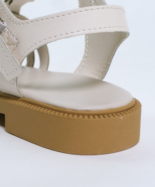 shopnikoniko（ショップニコニコ）の「グルカサンダル フラットソールサンダル（サンダル・レディース・ホワイト/ブラック・38/37/36/39）」の12枚目の写真