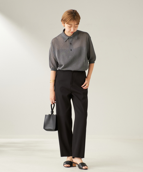 plage(プラージュ)の「CURRENTAGE / カレンテージ METALIC C/KNIT トップス(ニット/セーター・レディース・チャコールグレー・FREE)」の18枚目の写真