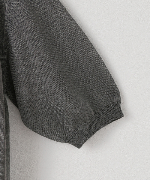 plage(プラージュ)の「CURRENTAGE / カレンテージ METALIC C/KNIT トップス(ニット/セーター・レディース・チャコールグレー・FREE)」の10枚目の写真