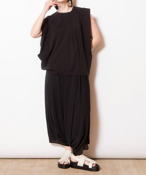 オズモーシス（OSMOSIS）/プリーツレイヤードアラジンパンツ セール】プリーツレイヤードアラジンパンツ（その他パンツ）｜OSMOSIS