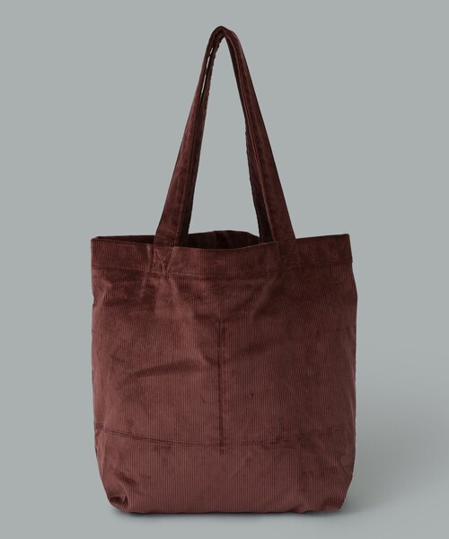 BEAMS F（ビームスエフ）の「【別注】CORDINGS / コーデュロイ トート バッグ（トートバッグ・メンズ・ワイン/ネイビー・ONE SIZE）」の10枚目の写真