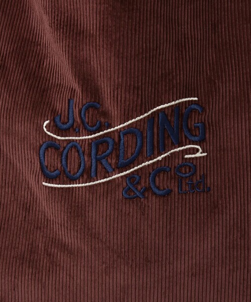 BEAMS F（ビームスエフ）の「【別注】CORDINGS / コーデュロイ トート バッグ（トートバッグ・メンズ・ワイン/ネイビー・ONE SIZE）」の3枚目の写真