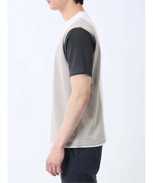 TAKA-Q(タカキュー)の「【ストレッチ 吸水速乾】タカキュー ポンチ配色 クルーネック 半袖 Tシャツ(Tシャツ/カットソー・メンズ・ネイビー/ホワイト・MEDIUM/LARGE/X-LARGE)」の15枚目の写真