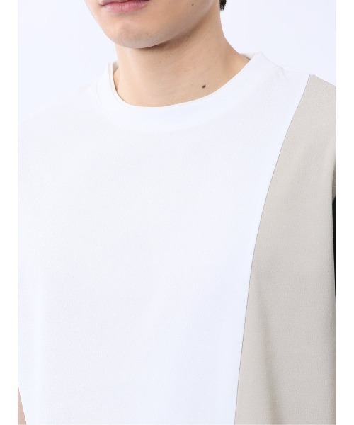 TAKA-Q(タカキュー)の「【ストレッチ 吸水速乾】タカキュー ポンチ配色 クルーネック 半袖 Tシャツ(Tシャツ/カットソー・メンズ・ネイビー/ホワイト・MEDIUM/LARGE/X-LARGE)」の17枚目の写真
