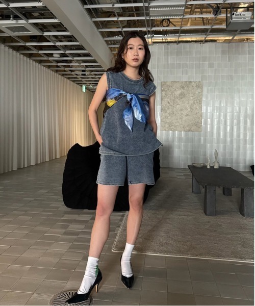 MEDI DENIM LIKE SHORT PANTS（その他パンツ）｜Ameri（アメリ