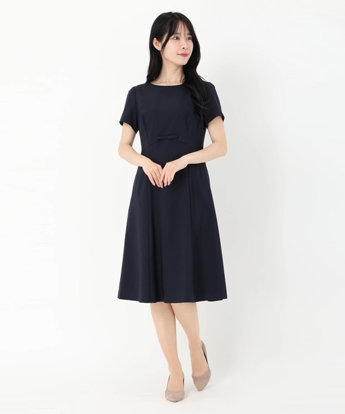 新品同様ストロベリーフィールズ★リボンモチーフワンピース セール】ナチュレクロス_リボンモチーフワンピース（ワンピース
