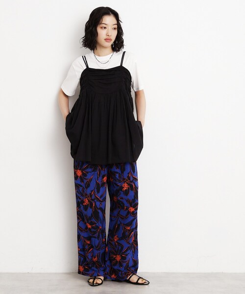 THE SHOP TK (ザ ショップ ティーケー )の「ギャザーチュニック【洗える】(チュニック・レディース・オフホワイト/ブラック/オレンジ・12/13)」の10枚目の写真