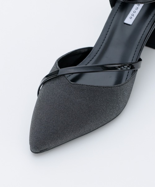 haremode（ハレモード）の「ミラージュチャンキーヒール オケージョンパンプス（パンプス・レディース・ベージュ/シルバー/ブラック・22.5cm/23cm/23.5cm/24cm/24.5cm）」の6枚目の写真